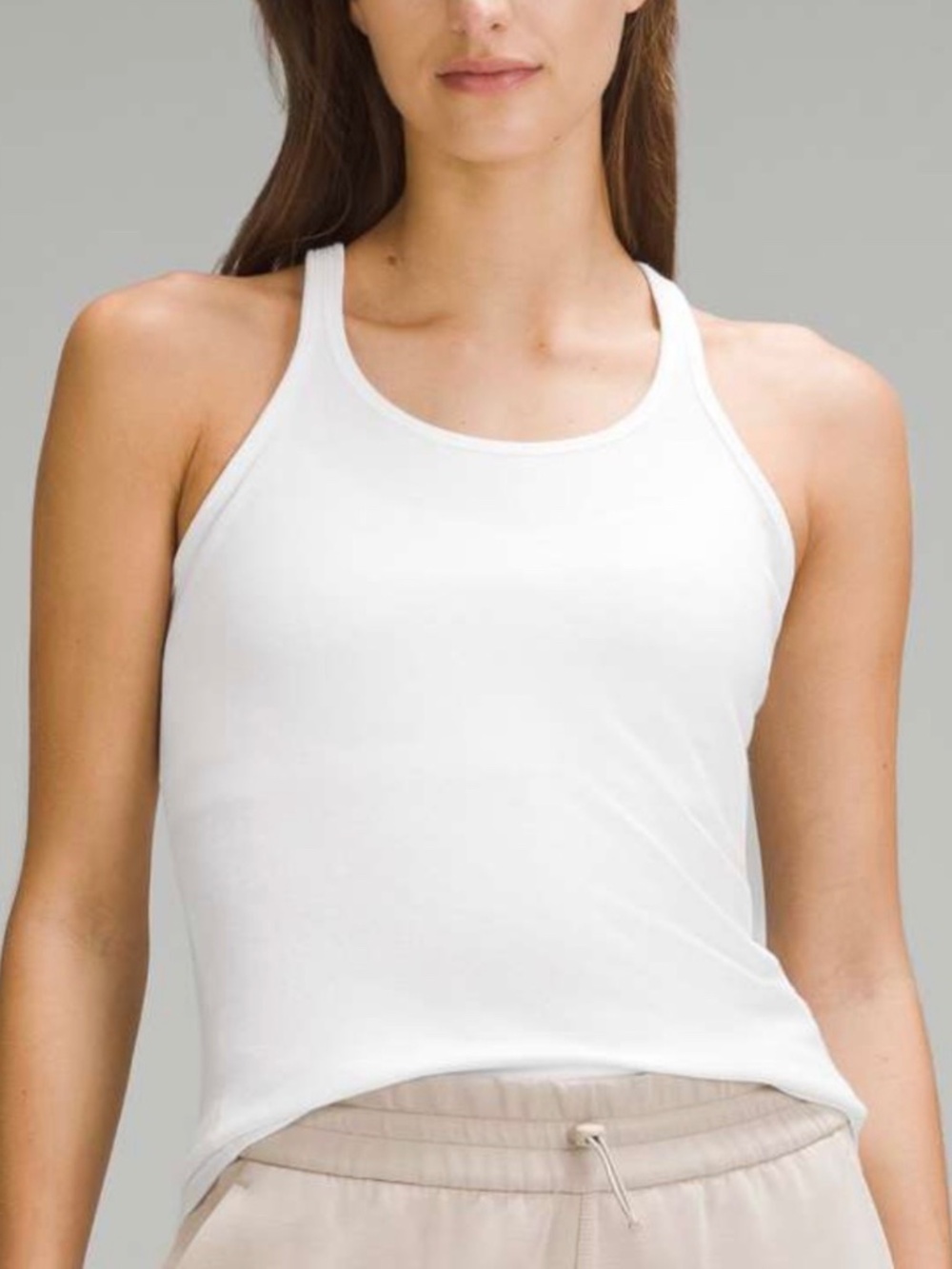 Lululemon Hold Tight Thin Strap Racerback Tank Top in White